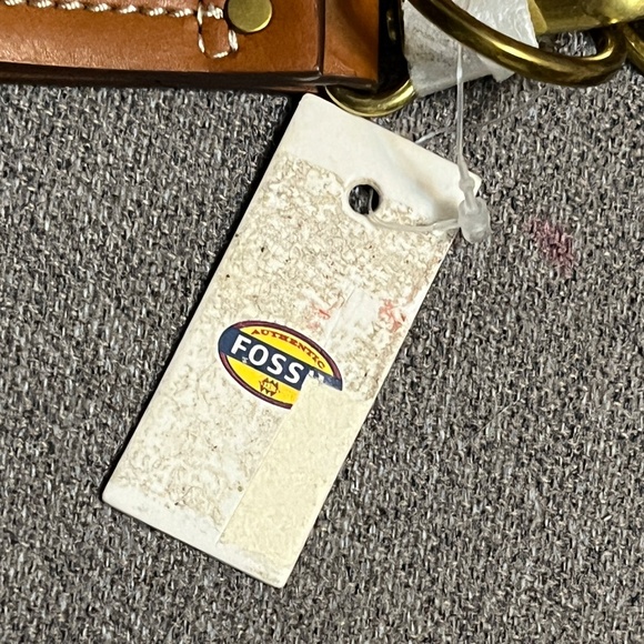 NWT Fossil 3 Cosmetic Red Stripe Triple Key Per Keyper Organizer Makeup Coated - Picture 7 of 10